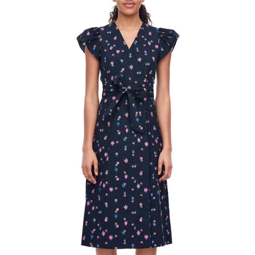 Rebecca Taylor Floral Wrap Dress w. Pockets Sz 4